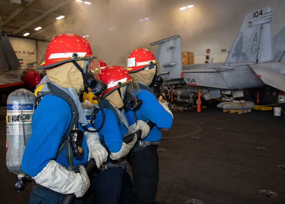 Daily operations aboard USS George H.W. Bush