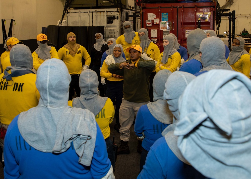 Daily operations aboard USS George H.W. Bush