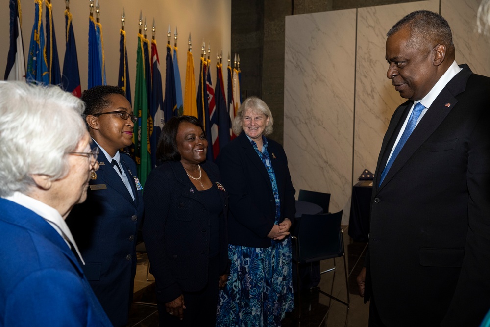 SECDEF Hosts 25th Anniversary Ceremony for Military Women's Memorial