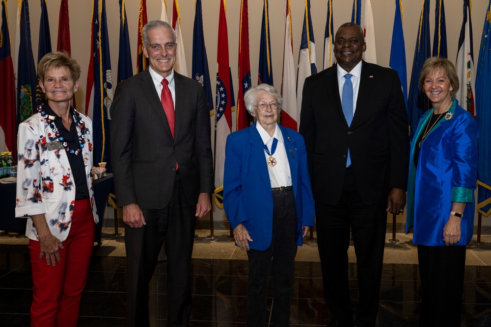 SECDEF Hosts 25th Anniversary Ceremony for Military Women's Memorial