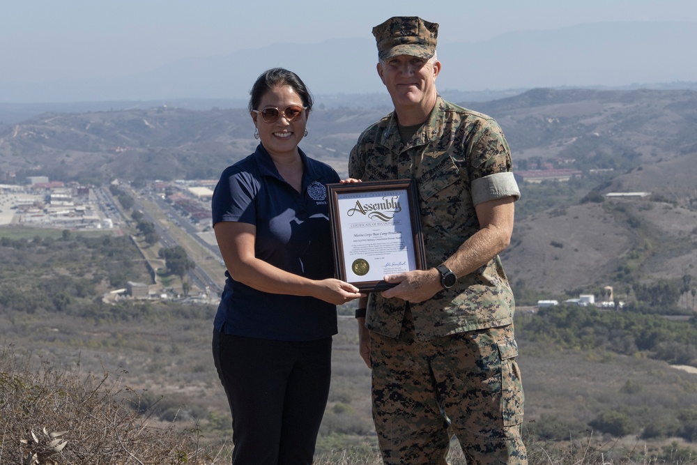 Camp Pendleton awarded 2022 USFWS Military Conservation Partner Award