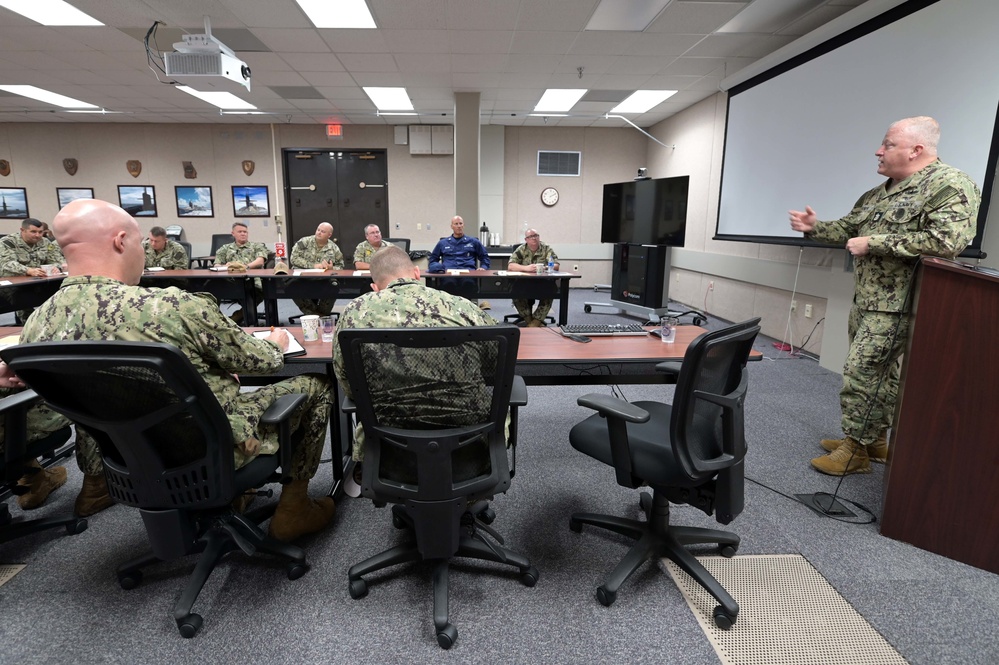 Master Chief Petty Officer of the Navy James Honea Visits Naval Submarine Base Kings Bay