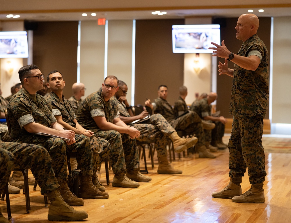 III MIG Marines Attend A Brief  On MCDP 8