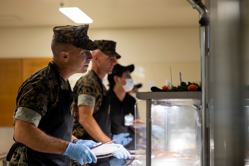 Cake and Steak; Camp Foster celebrates 247th Navy Birthday