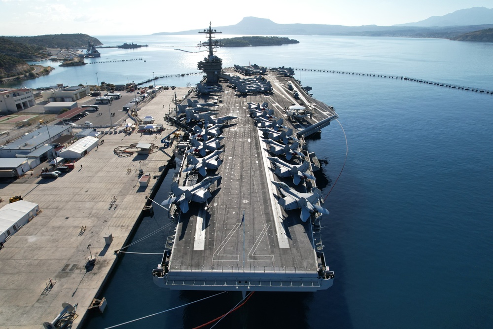 NSA Souda Bay welcomes USS George H. W. Bush (CVN 77)