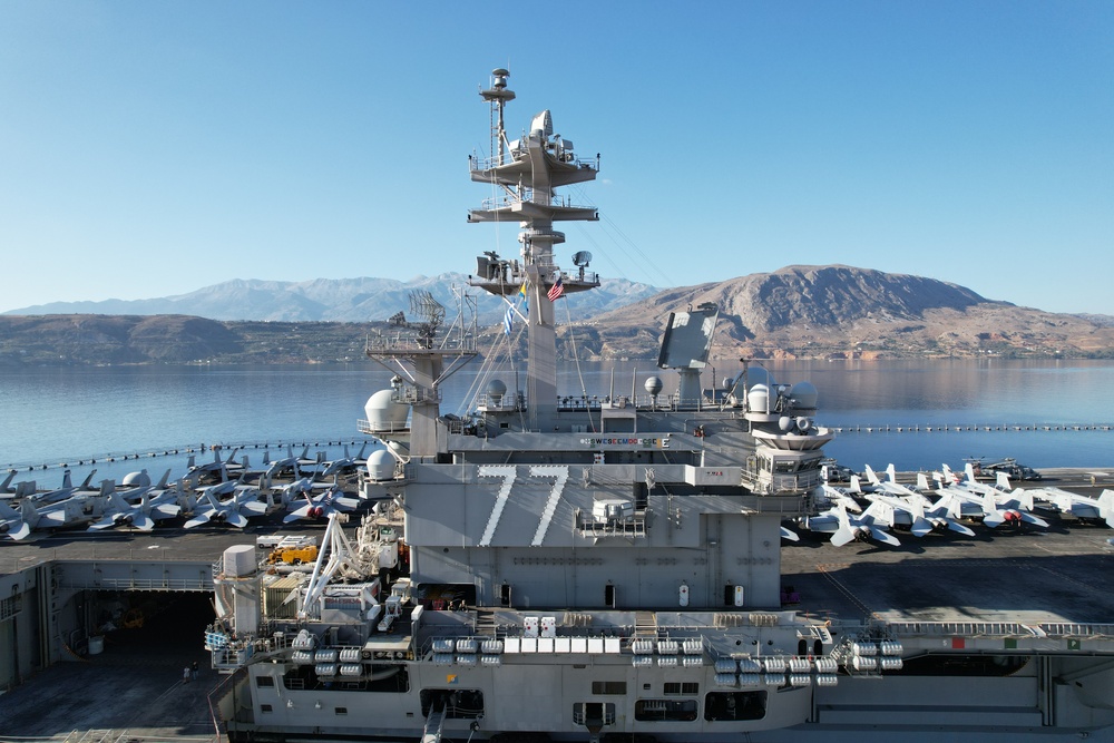 NSA Souda Bay welcomes USS George H. W. Bush (CVN 77)