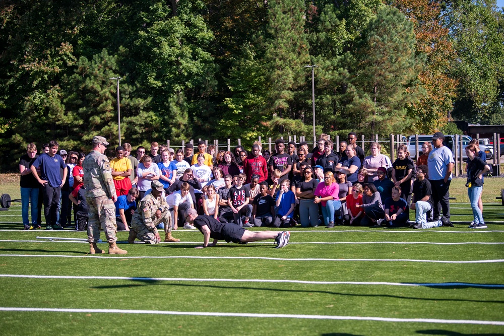 Smithfield H.S. JROTC visits Joint Base Langley-Eustis