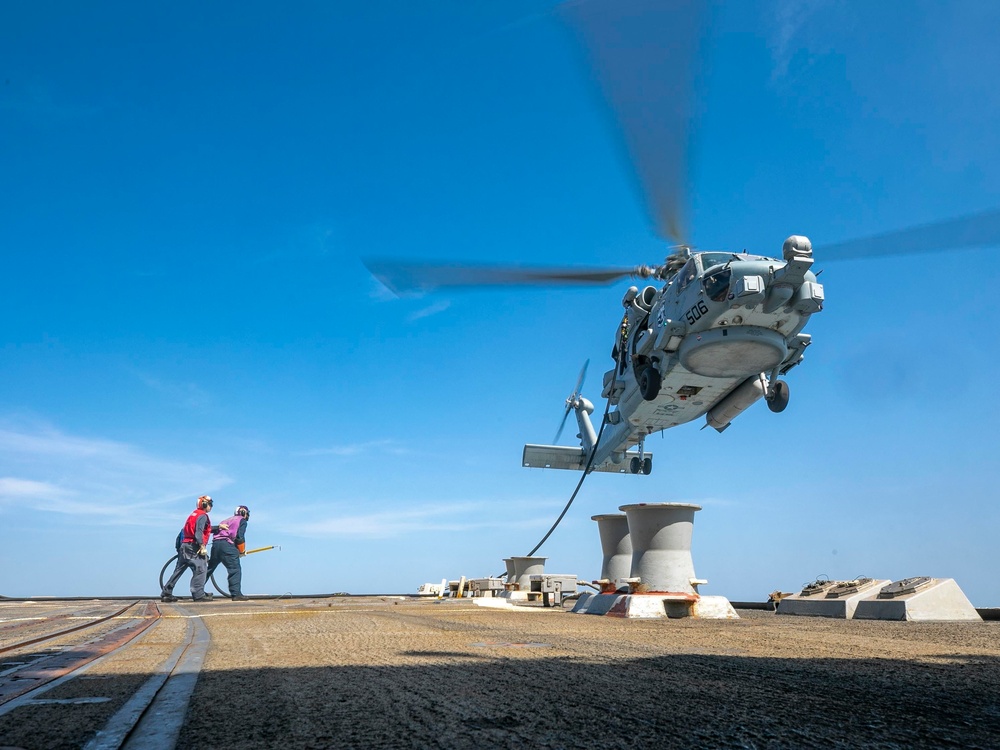 USS Delbert D. Black Conducts Flight Operations