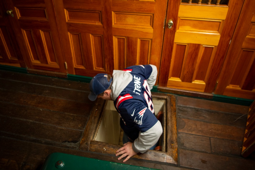 New England Patriots visit USS Constitution