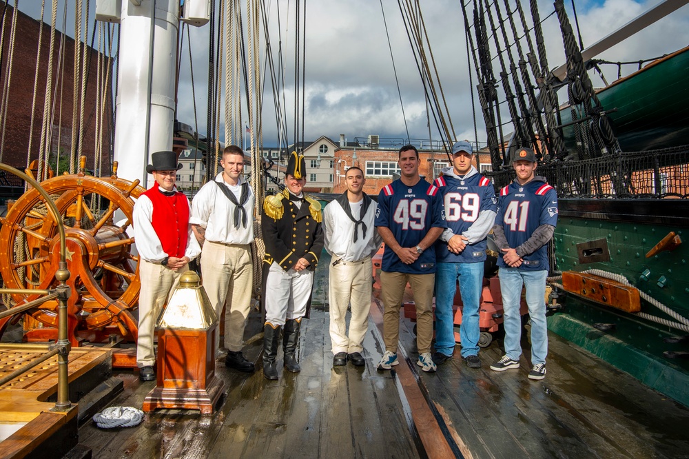 New England Patriots visit USS Constitution