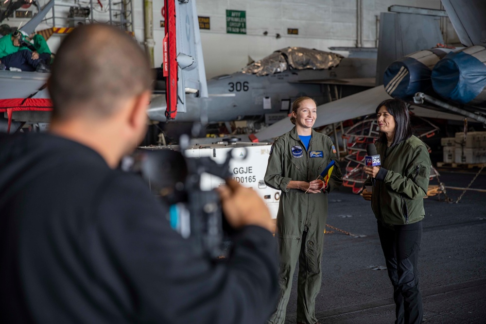 USS George H.W. Bush Distinguished Visitors