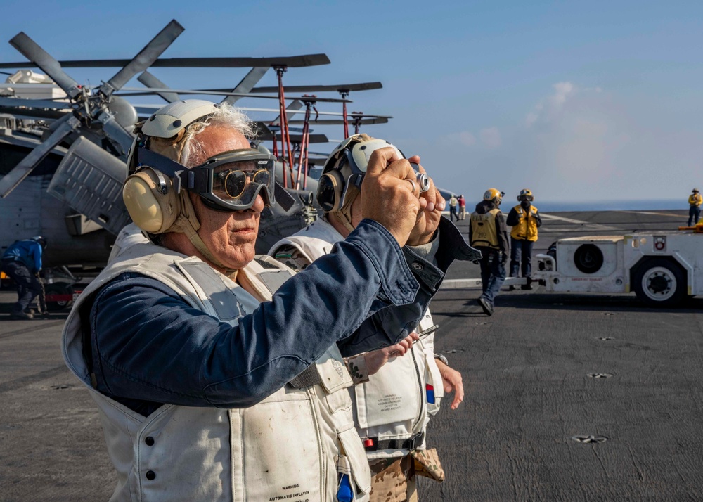 USS George H.W. Bush Distinguished Visitors