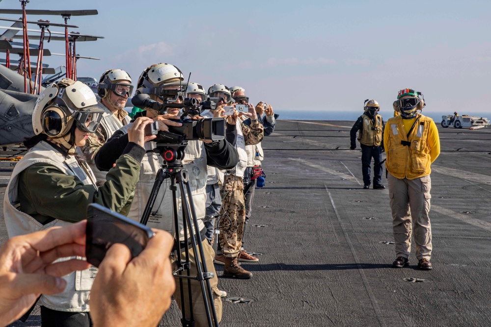 USS George H.W. Bush Distinguished Visitors