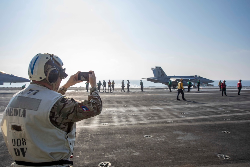 USS George H.W. Bush Distinguished Visitors