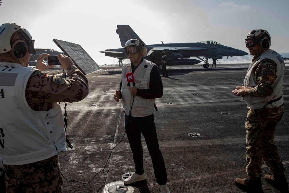 USS George H.W. Bush Distinguished Visitors