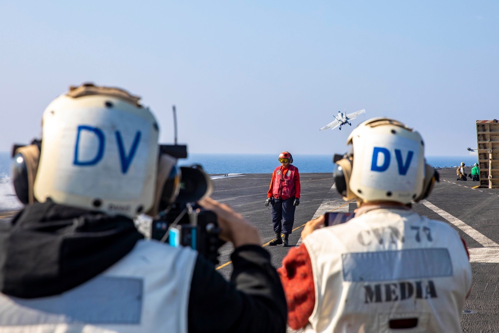 USS George H.W. Bush Distinguished Visitors