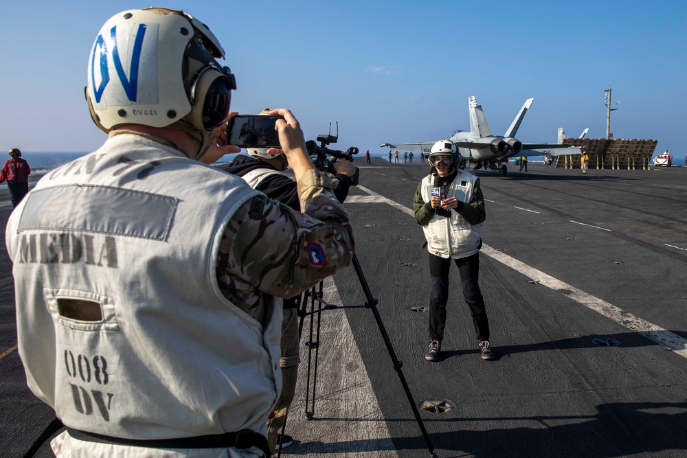 USS George H.W. Bush Distinguished Visitors