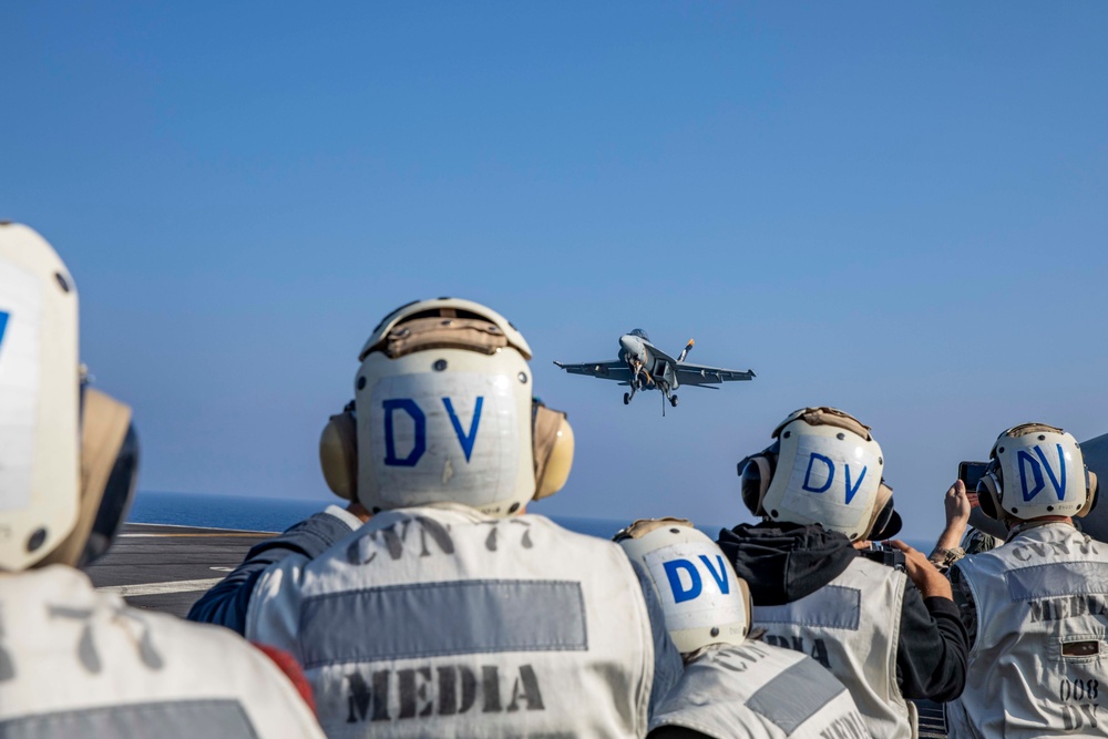 USS George H.W. Bush Distinguished Visitors