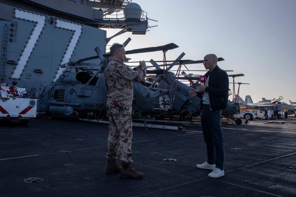 USS George H.W. Bush Distinguished Visitors