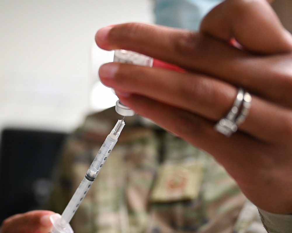 Flu shots available for active duty, first responders, high-risk personnel