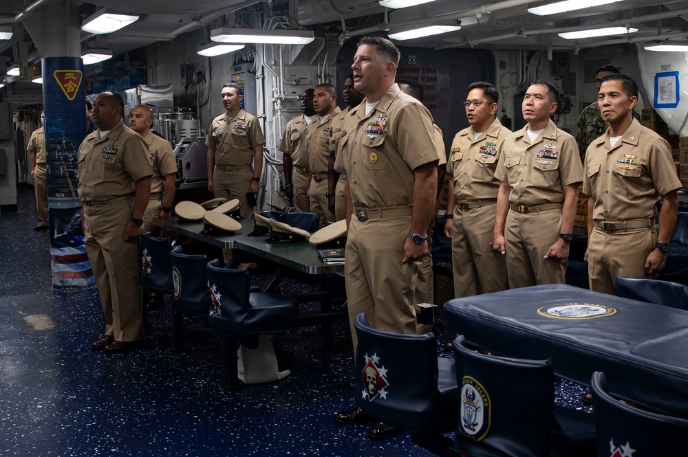 USS Makin Island Celebrates Navy's Birthday