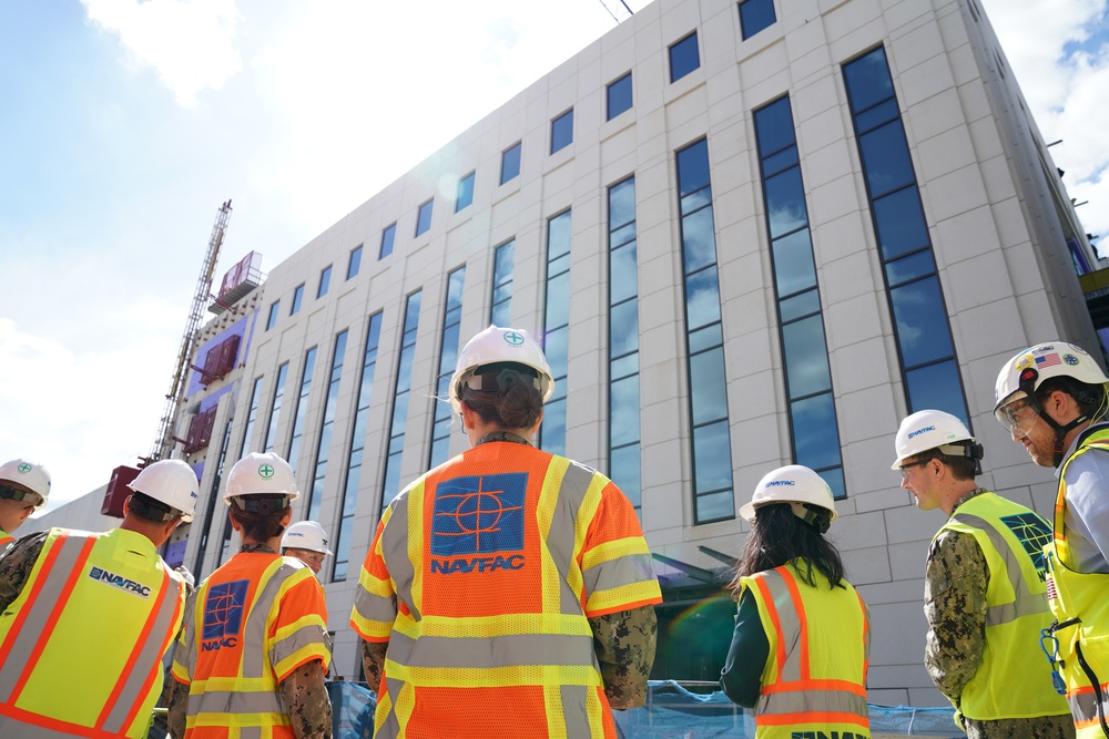 NAVFAC Team Tours Walter Reed Construction Site