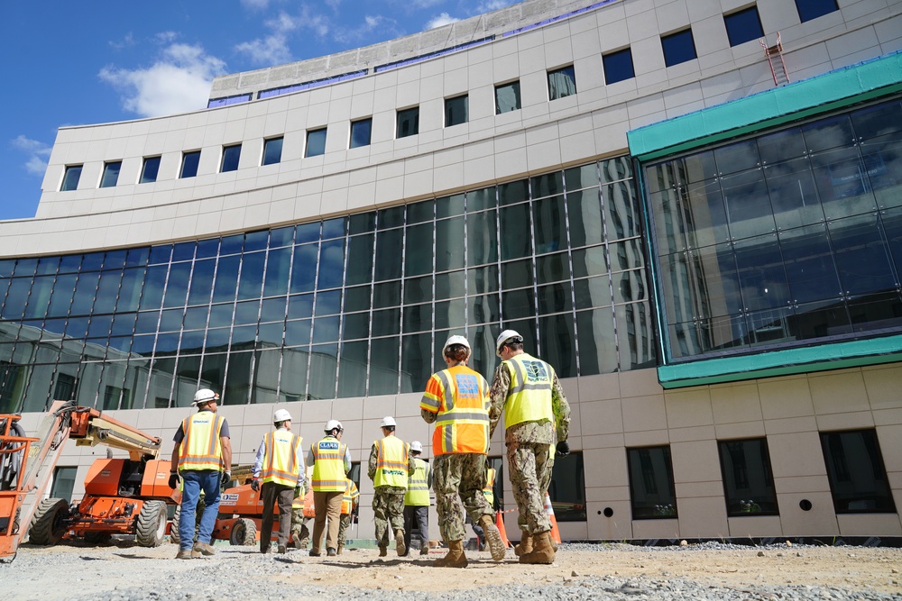 NAVFAC Team Tours Walter Reed Construction Site