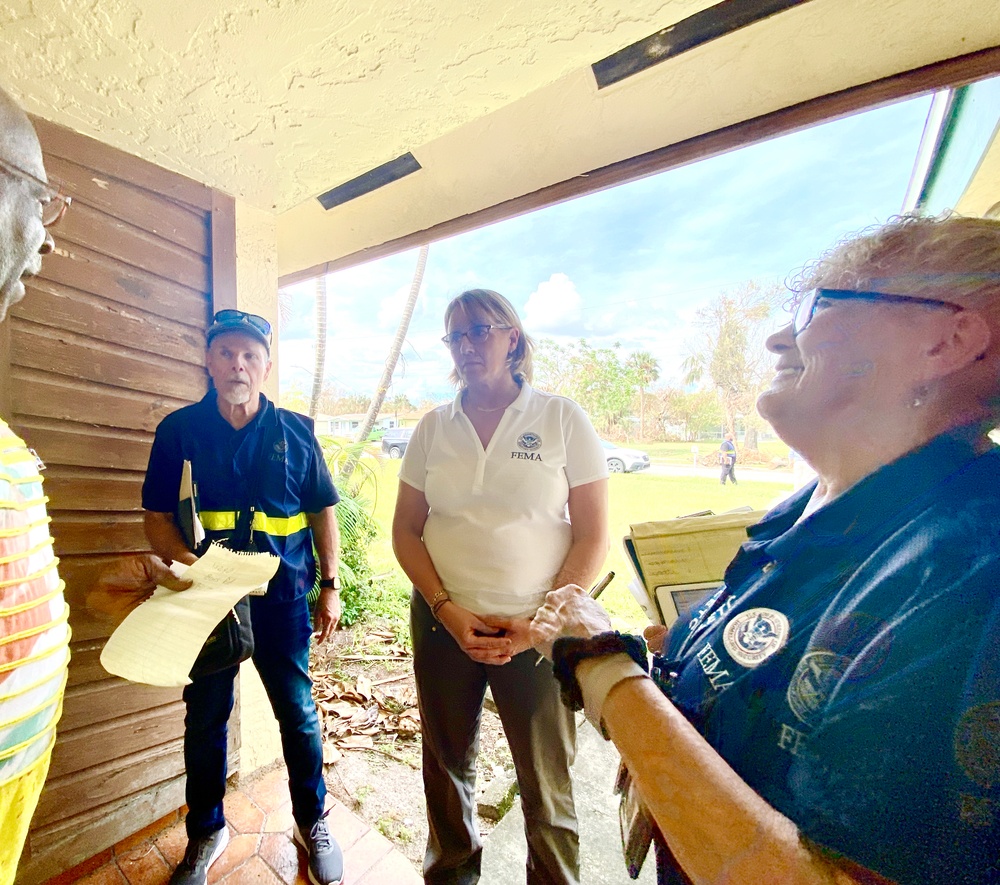 FEMA Administrator Criswell Canvasses Neighborhoods with Disaster Survivor Assistance Teams