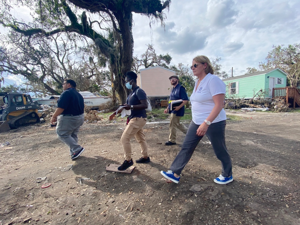 FEMA Administrator Criswell Canvasses Neighborhoods with Disaster Survivor Assistance Teams