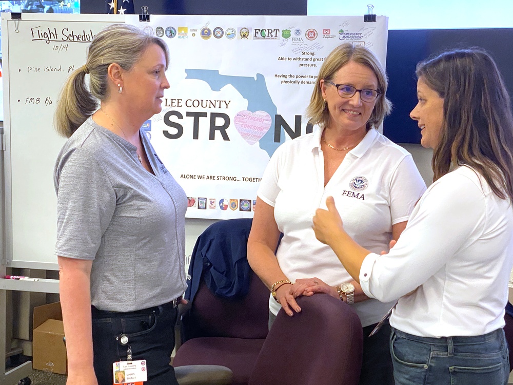 FEMA Administrator Deanne Criswell Visits Lee County Emergency Operations Center