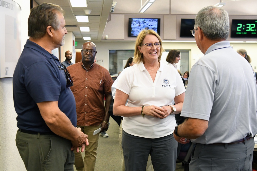 FEMA Administrator Deanne Criswell Visits Lee County Emergency Operations Center