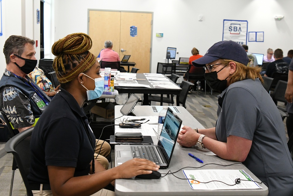 FEMA Administrator Criswell Visits Disaster Recovery Center