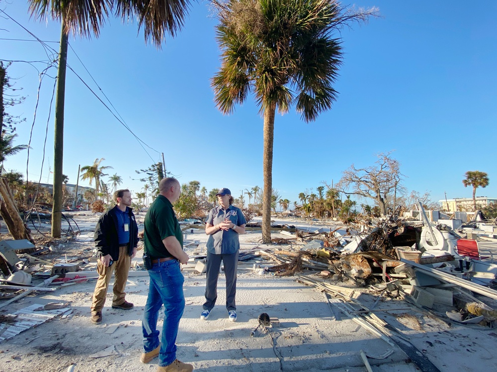 FEMA Administrator Deanne Criswell Visits Fort Myers Beach