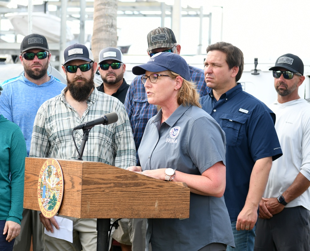 FEMA Administrator Criswell Attends a Press Conference with Governor DeSantis