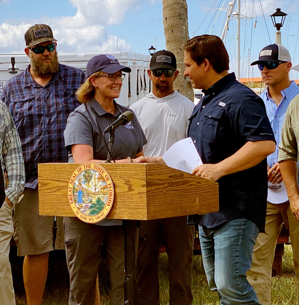 FEMA Administrator Criswell Attends a Press Conference with Governor DeSantis