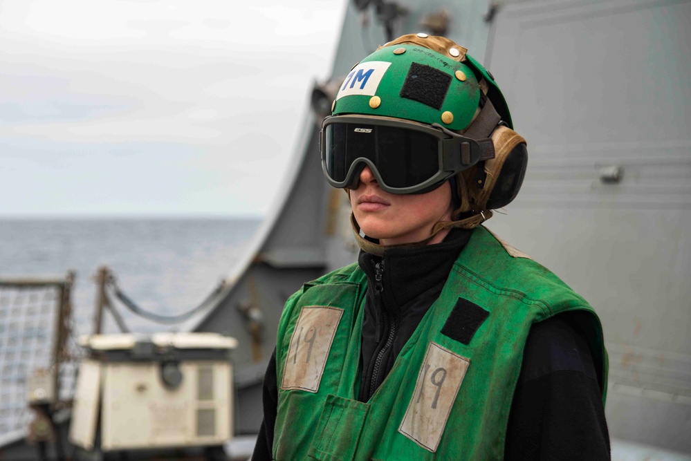 Helicopter Maintenance Aboard Chung-Hoon