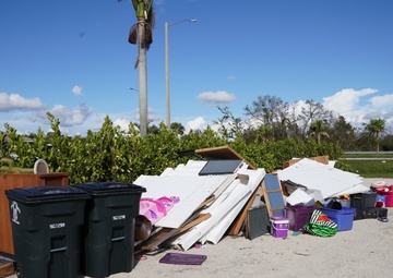 Debris Found in Fort Myers Neighborhood After Hurricane Ian