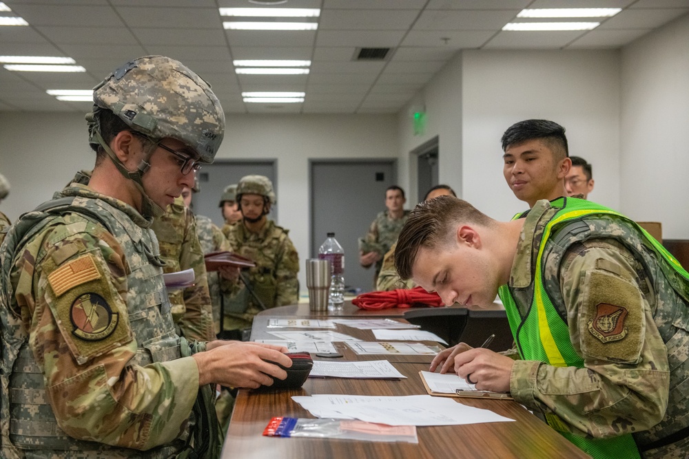 374 LRS conduct deployment line during SRI