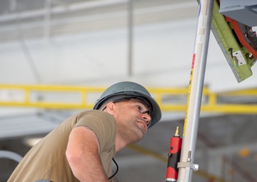 Pease Airmen Complete First APU Install in KC-46