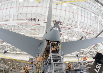 Pease Airmen Complete First APU Install in KC-46