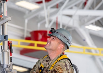Pease Airmen Complete First APU Install in KC-46