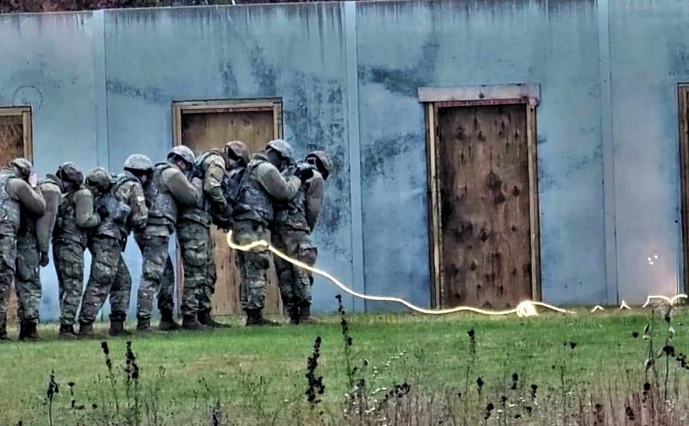 Wisconsin National Guard combat engineers hold live-fire breach training at Fort McCoy