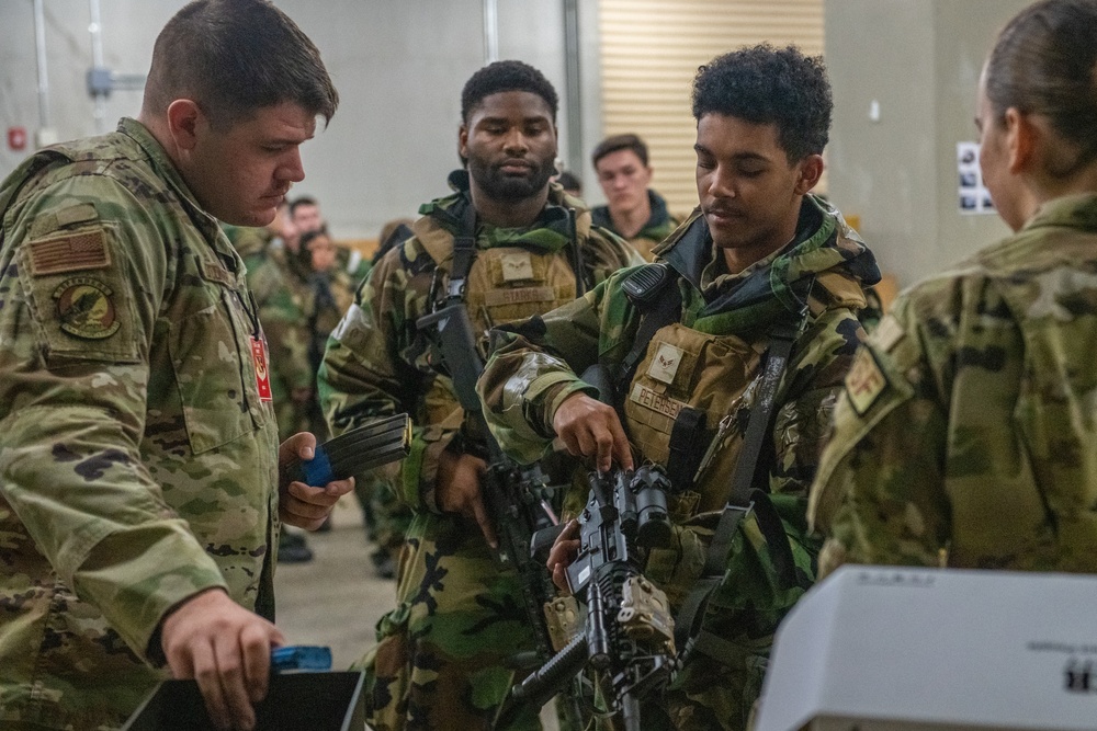 Yokota Security Forces guard mount operations during SRI