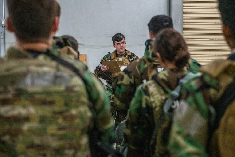 Yokota Security Forces guard mount operations during SRI