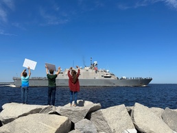 USS Milwaukee departs Naval Station Mayport