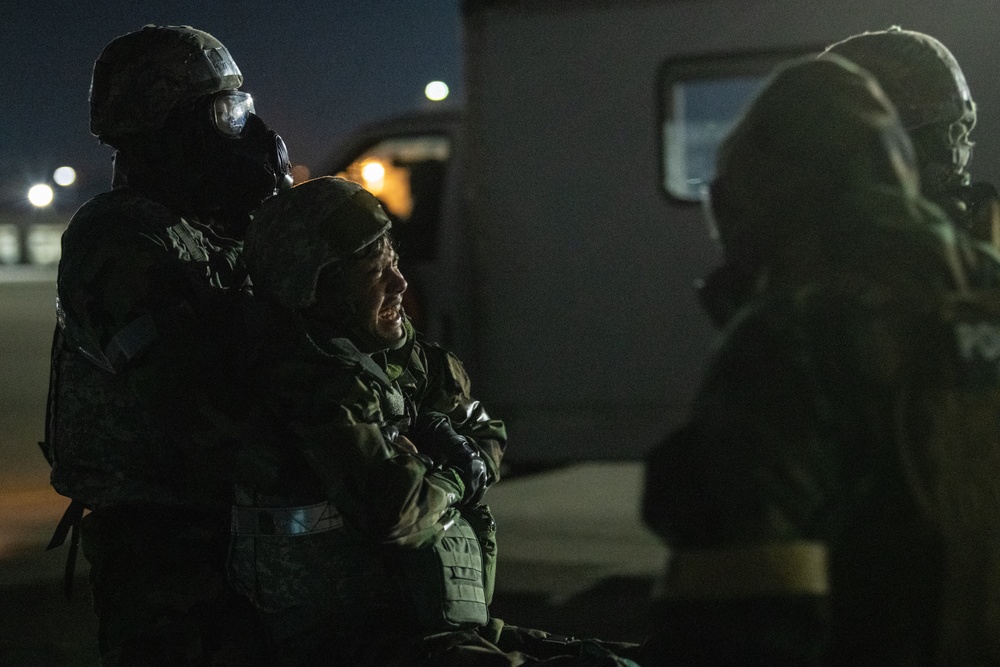 Yokota Airmen conduct TCCC during an SRI