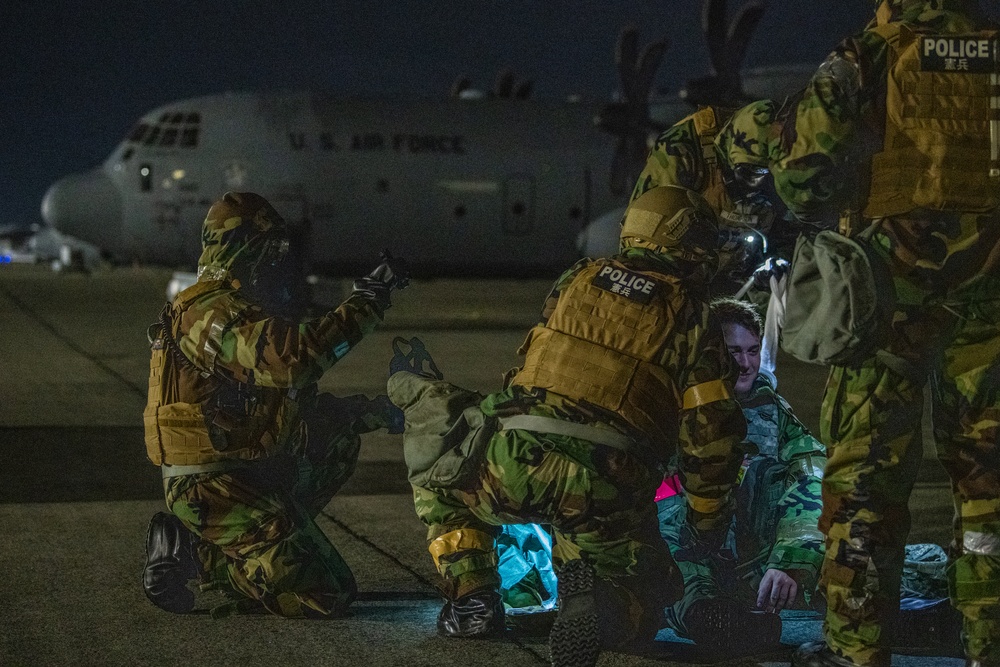 Yokota Airmen conduct TCCC during an SRI