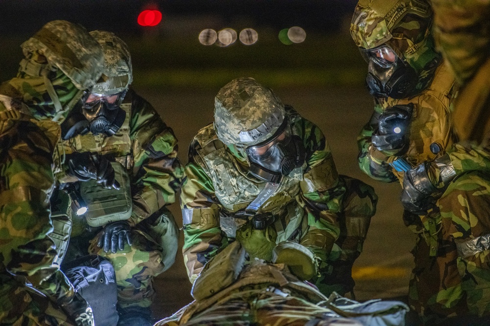 Yokota Airmen conduct TCCC during an SRI