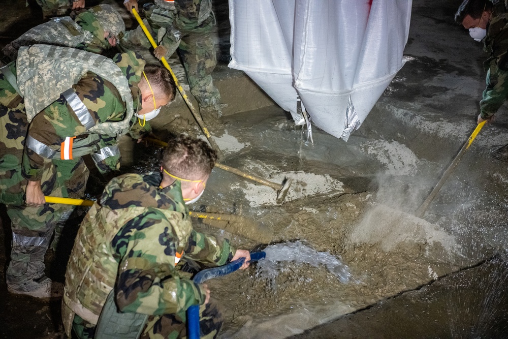 374th CES conduct Rapid Airfield Damage Repair during an SRI