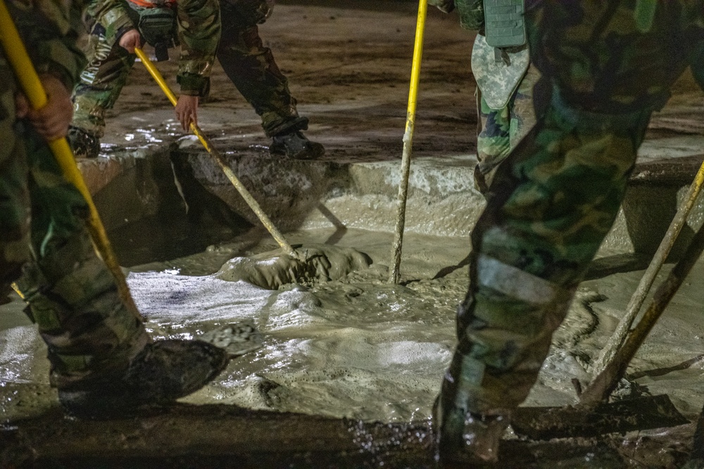 374th CES conduct Rapid Airfield Damage Repair during an SRI